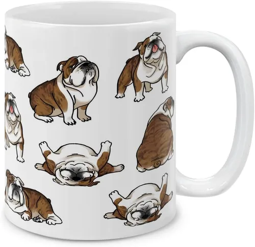 Vista 19 de MUGBREW Taza de café de cerámica con posturas divertidas de pastor australiano, 11 onzas Pastor australiano Posturas divertidas y juguetonas