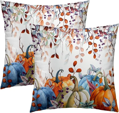 Vista 50 de Fundas de cojín decorativas con temática de verano náutica costera de 12 x 12 pulgadas, juego de 2 fundas de cojín de color aguamarina azul verdoso