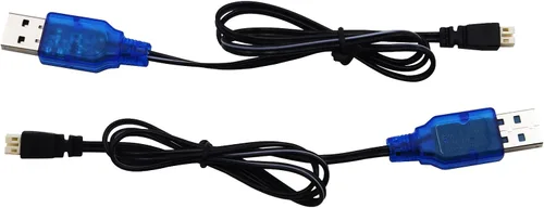 Vista 5 de Blomiky 1S Lipo 3.7V-3.8V 0.5A Cable de carga USB con conector PH2.0 enchufe compatible con EMAX Small Hawk S o Free Style RC Drone / 3.7V Ph2.0 USB