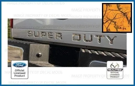 Vista 10 de 2008-2016 Insertos de letras para portón trasero (calcomanías delgadas) de reemplazo para Ford F250 F350 F450 Super Duty (2008-2016) Bandera