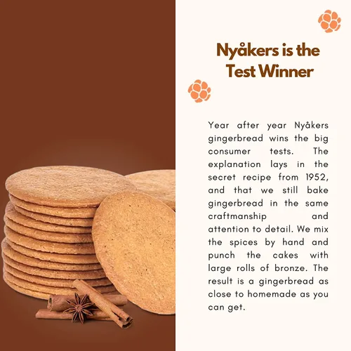 Vista 3 de Nyakers - Galletas de limón suecas – Originales, famosas y antiguas galletas gourmet de limón tradicionalmente horneadas en Suecia desde 1952