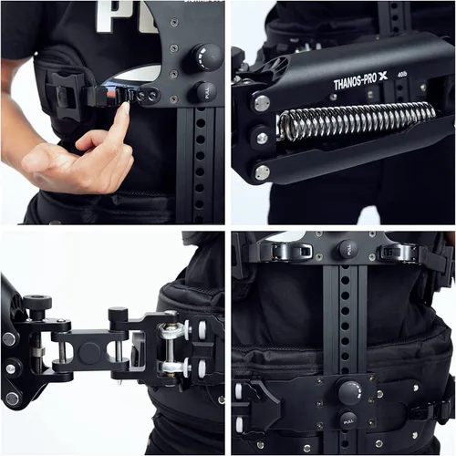 Vista 3 de DF DIGITALFOTO Thanos Pro X Gimbal Steadycam Axis Soporte Chaleco Sistema Giratorio Trinity Glide Gear para RS5/Crane 3S RS 2/RSC 2/RS3 PRO/RS4/RS 4