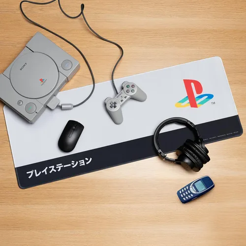 Vista 7 de Paladone Playstation Heritage - Tapete de escritorio, 11.8 x 31.5in, 12 x 31 pulgadas