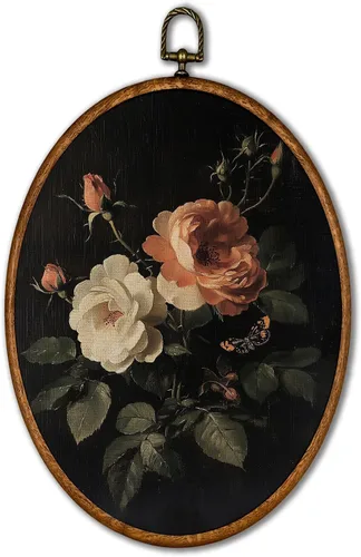Vista 15 de KSDUT Arte de Pared con Pájaros - Chinoiserie Neutral Arte de Pared Moderno de Mediados de Siglo Marco de Lienzo Colgante Impresiones, Paisaje