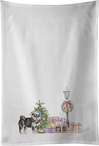 Vista 40 de Caroline's Treasures CK8100WTKT - Juego de 2 toallas de cocina con diseño de bulldog francés con diseño de país de las maravillas navideñas