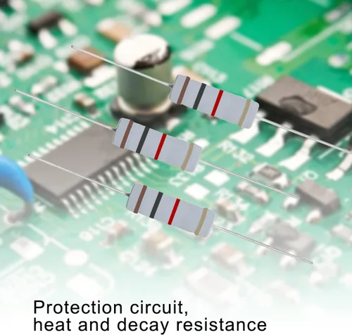 Vista 4 de Resistencia de película de óxido metálico de 1K Ohm, ± 5% de tolerancia de alta precisión de 5 vatios para circuito electrónico, resistencia