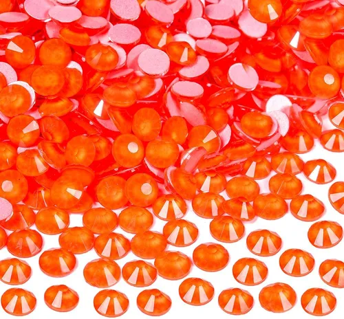 Vista 7 de Diamantes de imitación de cristal con parte trasera plana, gemas luminosas, 1440 unidades de diamantes de imitación de cristal no termoadhesivos