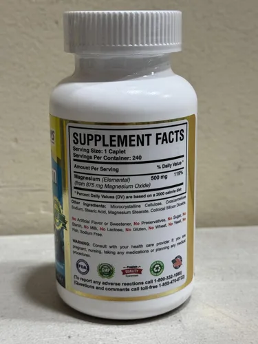 Vista 2 de Magnesio 500mg 240ct