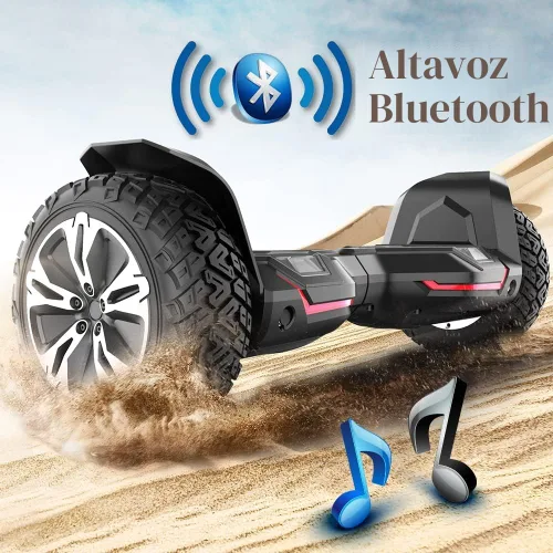 Vista 5 de Gyroor Warrior G2 8.5"Off Road Self Balancing Scooter for Kids Adults 1-negro