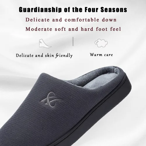 Vista 2 de Pantuflas de espuma viscoelástica para mujer y hombre.