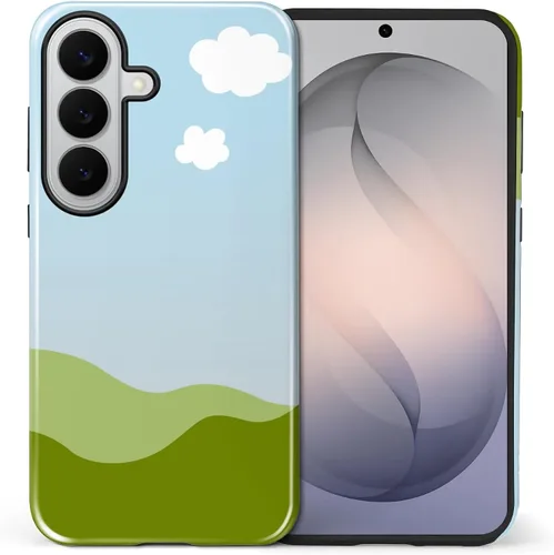 Vista 132 de Funda compatible con Samsung Galaxy S23, funda híbrida de protección rígida de 2 capas, a prueba de golpes, funda protectora resistente para Lata