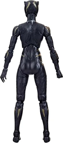 Vista 5 de Marvel Legends Series Black Panther Wakanda Forever Black Panther - Figura de acción MCU de 6 pulgadas, 2 accesorios