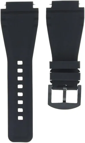 Vista 6 de Ewatchparts PULSERA DE CAUCHO DE SILICONA PARA MICHAEL KORS WATCH BLACK PVD HEBILLA