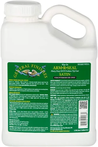 Vista 5 de General Finishes Arm-R-Seal Capa protectora a base de aceite, 1 cuarto de galón, brillante