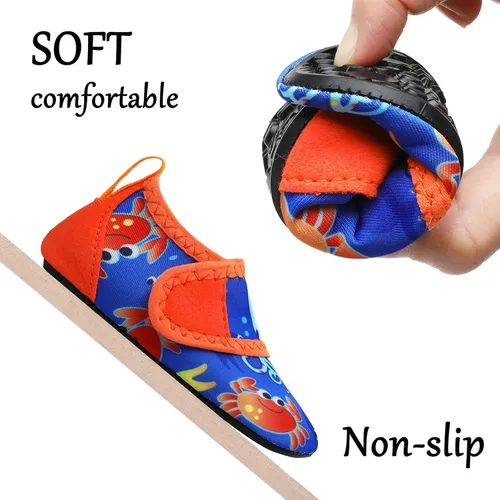 Vista 6 de storeofbaby Zapatos de agua para bebés, niños y niñas, calcetines acuáticos de secado rápido para natación, playa, piscina