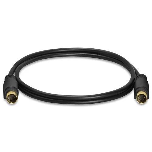 Vista 2 de Cmple - Cable S-Video chapado en oro (SVHS) Cable SVideo de 4 pines - 3 pies