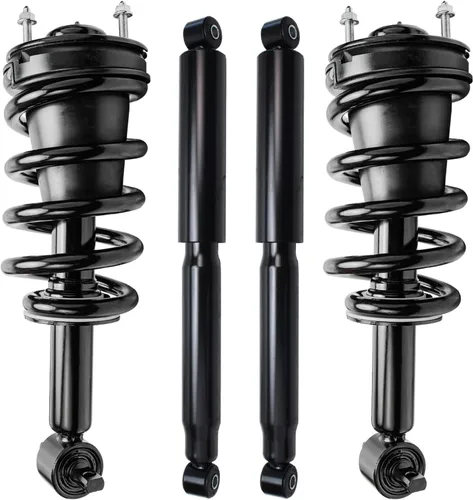Vista 7 de Detroit Axle - Kit de 4 puntales para Ford Escape 2014-2019, 2 amortiguadores traseros ensamblaje 2 puntales delanteros y resortes helicoidales 2015