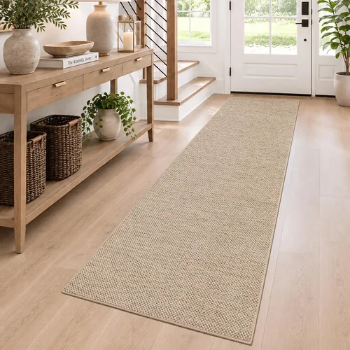 Vista 46 de DEXI Tapete delgado para puerta de entrada interior, 24 x 36 pulgadas Beige