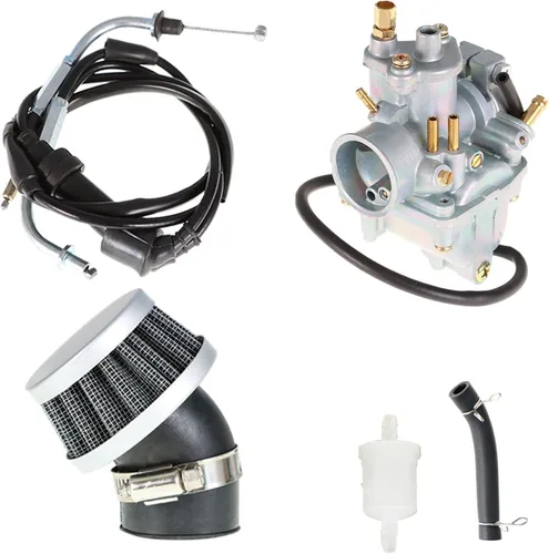 Vista 6 de WFLNHB Repuesto de carburador para Yamaha PW80 Y-Zinger Big Wheel 80 BW80 Dirt Bike con cable de acelerador de filtro de aire