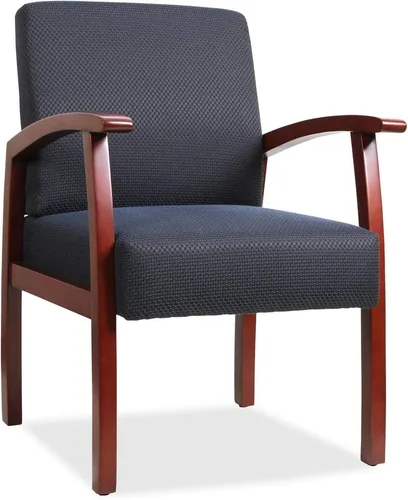 Vista 10 de Lorell Silla de invitados de lujo, color espresso/carbón