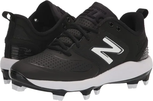 Vista 7 de New Balance Fresh Foam Velo V3 - Zapatos de sóftbol moldeados para mujer, NegroBlanco