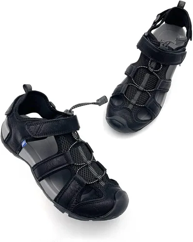 Vista 7 de Amoji Men's Sturdy Outdoor Sport Sandal with Memory Foam Rubber Outsole 701