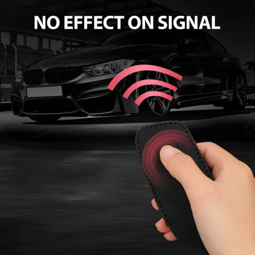 Vista 2 de KINIVA Funda de cuero para llavero de automóvil compatible con BMW i7 X5 X7 xi7 Series 2023, llavero para llavero remoto BMW
