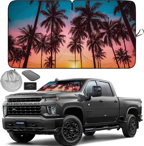 Vista 11 de Parasol de Parabrisas de Una Pieza - Parasol Cromado Líquido Plegable para Ventana Delantera de Auto para Carros SUV Camión - Protector Visor