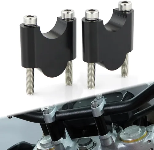 Vista 7 de Xitomer Elevadores de manillar de motocicleta ADV de 1 1/8 pulgadas, 1.126 in, sin abrazaderas, apto para VFR1200X, Street Triple RS, Street Triple