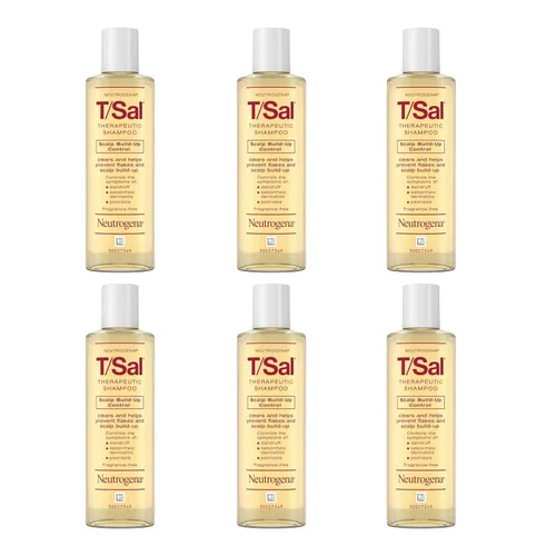 Vista 2 de Neutrogena T/Sal Champú terapéutico para la caspa, control de la acumulación del cuero cabelludo, ácido salicílico al 3%, tratamiento de psoriasis