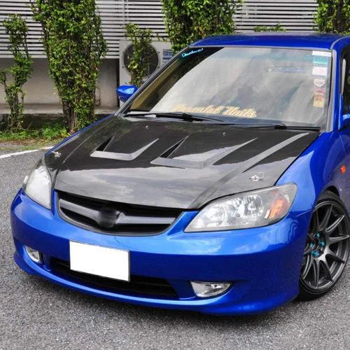 Vista 2 de CNNELL Conjunto de luces antiniebla para parachoques delantero izquierdo y derecho compatible con Honda Civic 2004-2005 Lente transparente