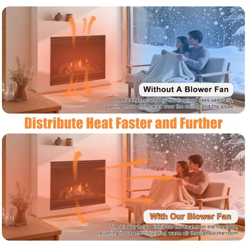 Vista 6 de Criditpid 910-157/P - Kit de ventilador de chimenea para insertos de chimenea Regency y estufa de leña, Hampton HI300, Osburn, chimeneas Valley