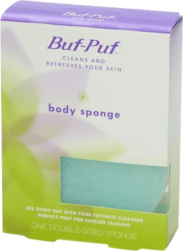 Vista 7 de Buf-Puf Esponja corporal, esponja de baño, desarrollada por dermatólogos, limpia la piel de la suciedad y el exceso de aceite, reutilizable