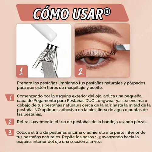 Vista 6 de Ardell Naked Lashes - Kit de tríos de pestañas de aspecto natural con pegamento y removedor de pestañas, extensiones de pestañas para bricolaje, 3