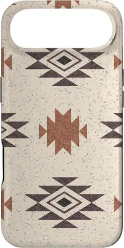 Vista 27 de Funda rústica para iPhone 17 con patrón azteca estilo bohemio occidental
