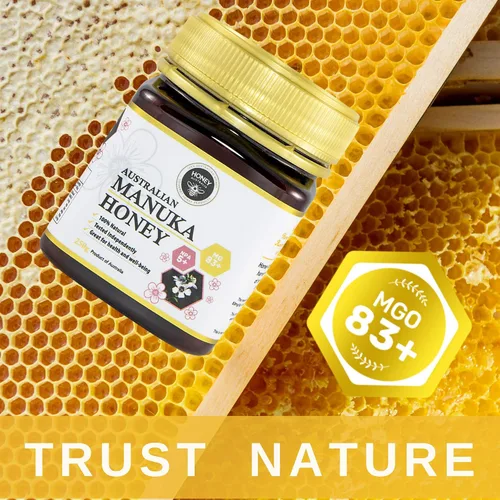 Vista 8 de Honey Australia Miel de manuka cruda UMF 5+ / MGO 83+ 8.8 oz / 250 g Manuka australiano certificado, probado de forma independiente, sin OMG