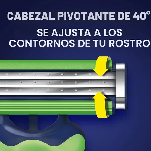 Vista 6 de Gillette Sensor3 Sensitive - Maquinilla de afeitar desechable para hombre, 4 maquinillas de afeitar