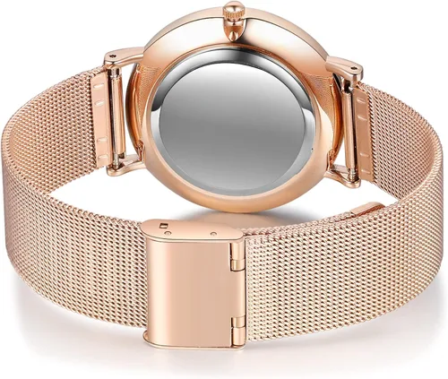 Vista 4 de Zeekisfia Relojes personalizados para mujeres y hombres, relojes de pulsera de acero inoxidable con foto personalizada, reloj con nombre, regalo