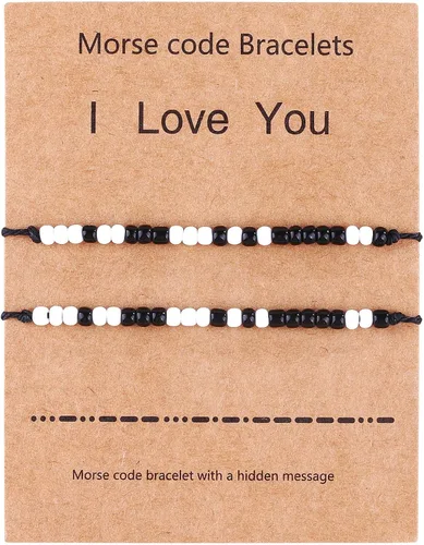 Vista 7 de Pulseras para parejas de mejores amigas, pulseras para 2 personas a juego con Yin Yang para él y ella, joyería para mejor amiga, amistad, relación