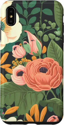 Vista 7 de Funda para iPhone 15 con diseño floral y flores coloridas