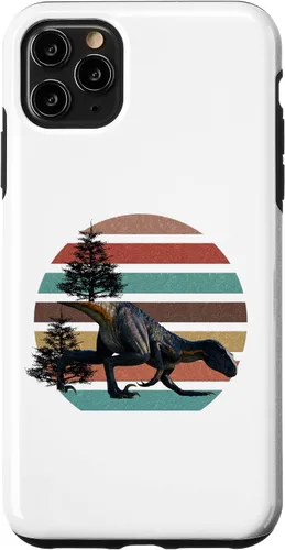 Vista 4 de Funda para iPhone 12 Mini Giganotosaurus Retro T Rex dinosaurio prehistórico para el día del padre