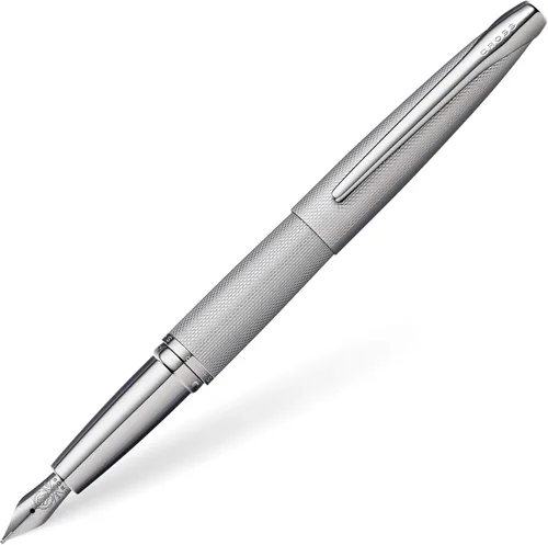Vista 18 de Cross Pluma Fuente Recargable ATX Presentada en una Caja de Regalo de Lujo - Punta Media, Tinta Negra, Basalto Negro Refillable Fountain Pen
