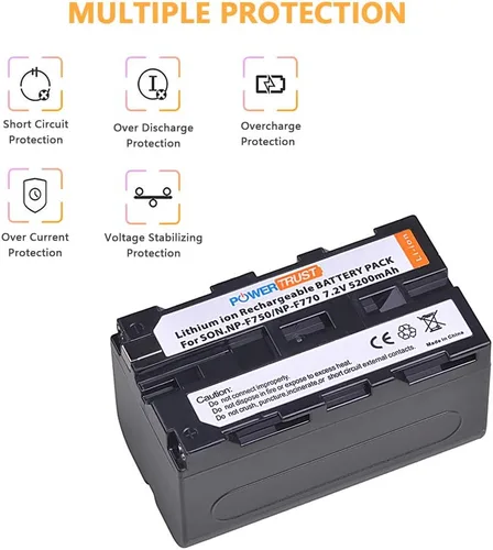 Vista 4 de Batería NP-F750 NP-F770 para Sony F750 F770 NP-F730 NP-F960 NP-F970 NP-F550 CD-SC5 CCD-TRV80PK DCR-TRV820 CCD-SC55