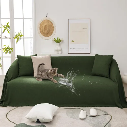Vista 11 de Funda para Sillón de Sofá de Chenilla Lavable Protector de Muebles Funda para Sofá Reclinable de 1 Pieza Cojín Resistente a Manchas Funda para Silla