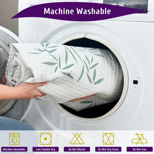 Vista 8 de Protector de colchón impermeable de tamaño matrimonial, transpirable y refrescante, estilo sábanas bajeras, bolsillos de 6 a 16 pulgadas