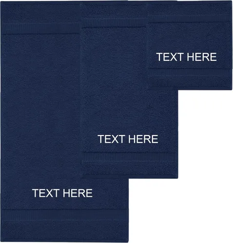 Vista 12 de Chakir Turkish Linens - Toallas turcas de 100% algodón, suaves y absorbentes (juego de 3 toallas personalizables, color aguamarina)