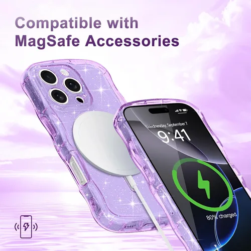Vista 80 de Pepmune Funda magnética para iPhone 17 Pro Max, color rosa