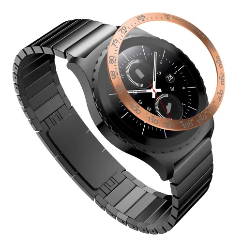 Vista 24 de AISPORTS Bisel Styling Compatible con Samsung Galaxy Watch 1.811 in Bisel Anillo Cubierta Adhesiva Anti Scratch Protección Acero Inoxidable Bisel