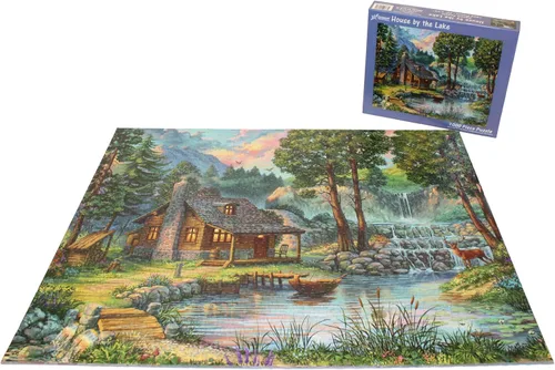 Vista 4 de Vermont Christmas Company House by The Lake - Rompecabezas de 1000 piezas