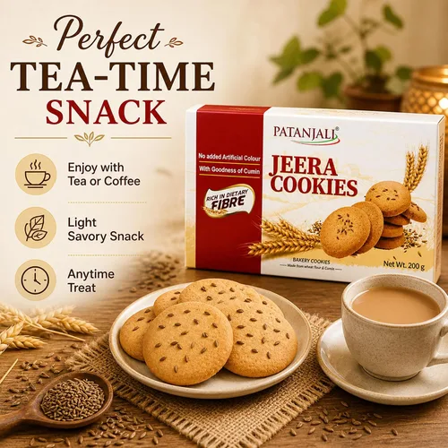 Vista 4 de Patanjali Biscuit Jeera (paquete de 3) - 7.05 oz